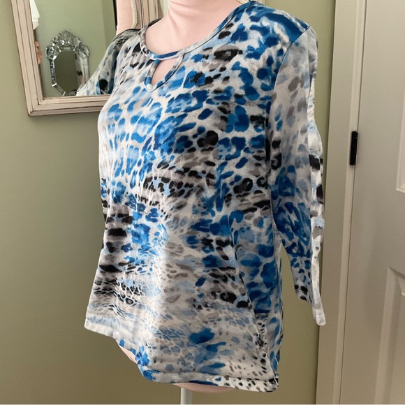 CLASSIC EDITIONS, WOMEN ABSTRACT ANIMAL PRINT, SIZE: L/G - Picture 4 of 10